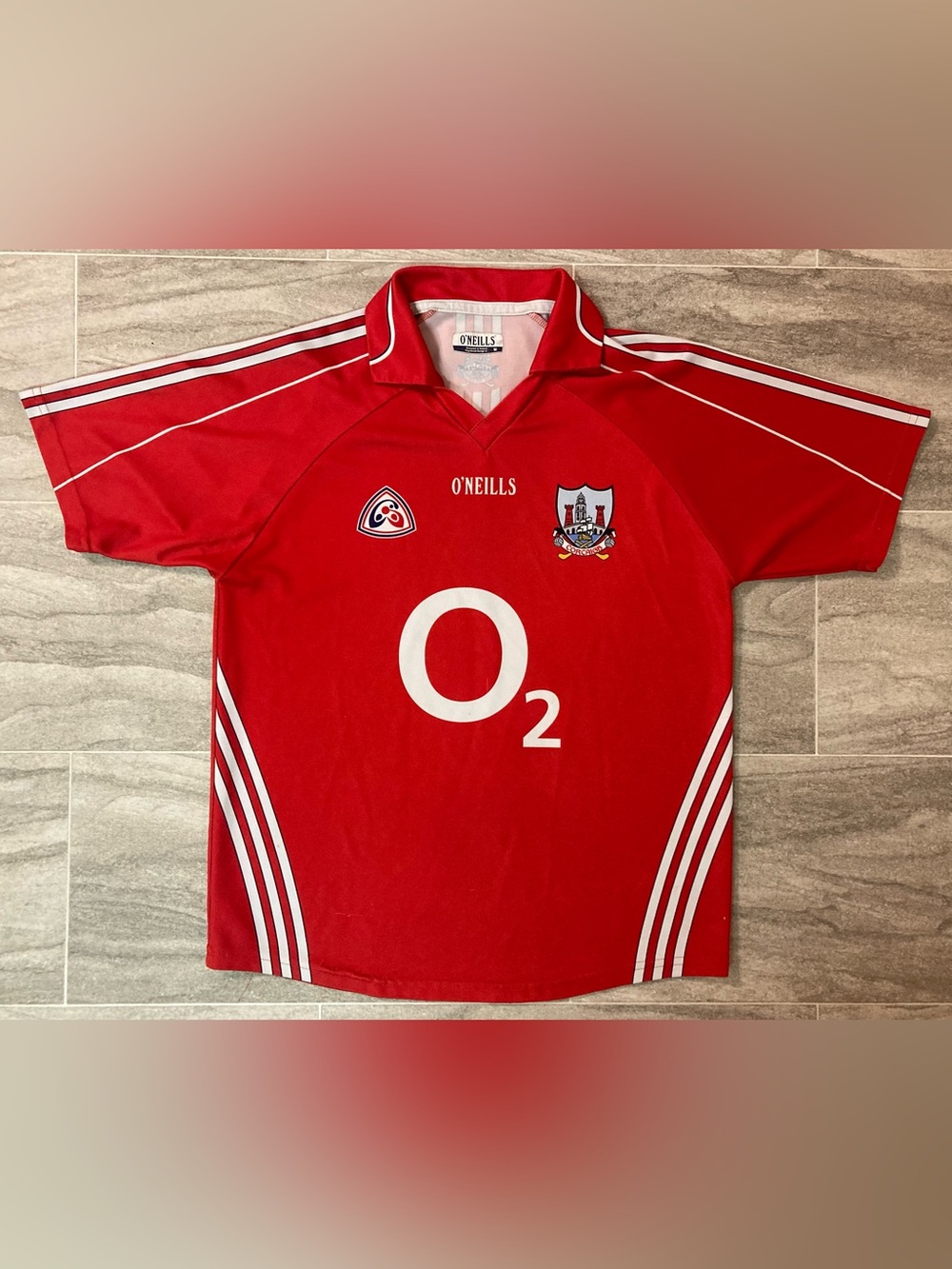 2007-08 CORCAIGH GAA Ireland County Cork Jersey Gaelic Sports Size Medium